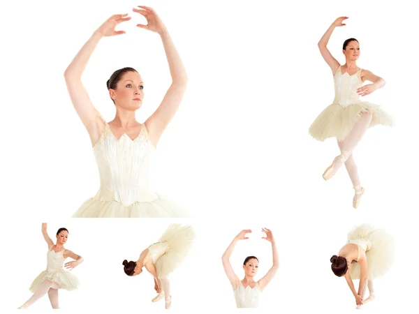 一个芭蕾舞演员的抽象拼贴画 — 图库照片