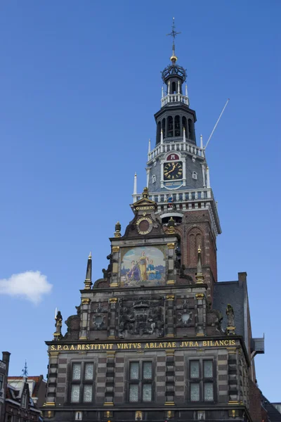 Casa di pesatura chiamata "Waag" ad Alkmaar, Olanda, Paesi Bassi — Foto Stock