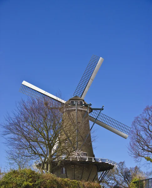 伝統的なオランダの風車 — ストック写真
