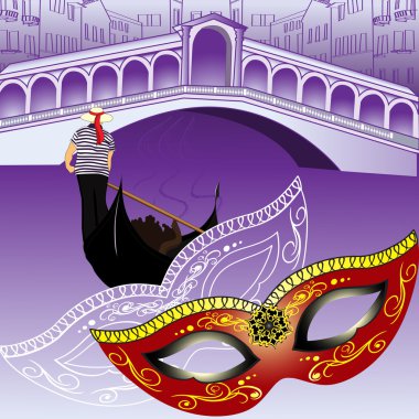 Symbols of Venice clipart