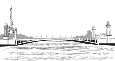 Pont Alexander III , Paris clipart