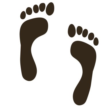 Foot prints clipart