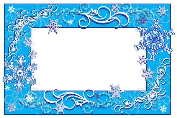 冬季装饰框架 — 图库矢量图片