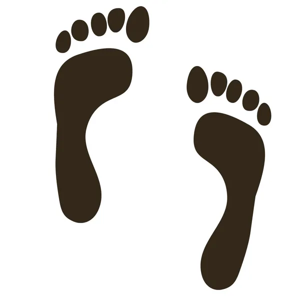 Foot prints — Stock Vector