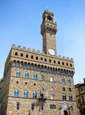 Palazzo Vecchio and Piazza della Signoria in Florence clipart