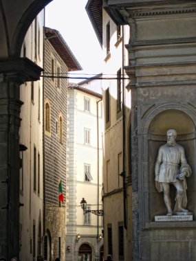 Piazza della signoria uffizi, Mermer heykel, Floransa, İtalya