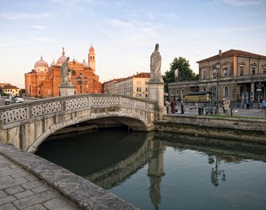 Padua at sunset, Italy clipart