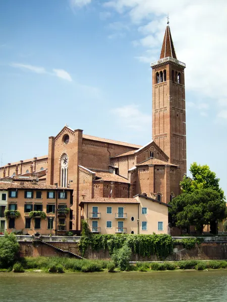 Sant Campanile Anastasia, Verona — Stok Foto