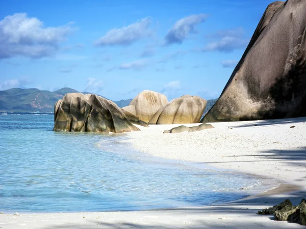 Strand op de Seychellen — Stockfoto