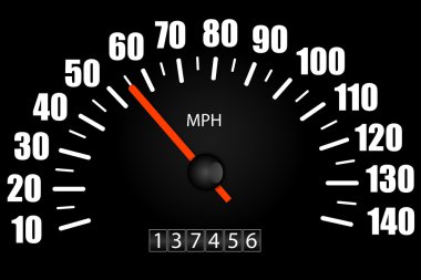 Speedometer Illustration clipart