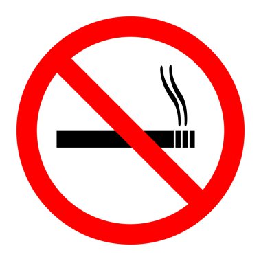 No Smoking Sign Illustration clipart