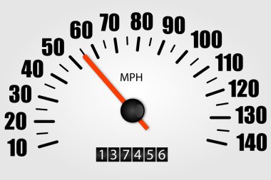 Speedometer Illustration clipart