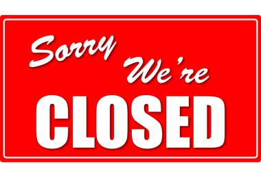 Closed Sign clipart