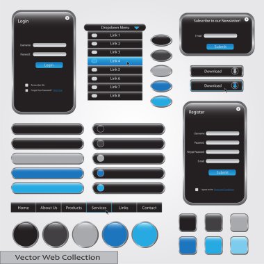 Web Design Template clipart