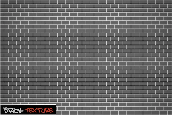Grauer Backstein Textur Hintergrund — Stockvektor