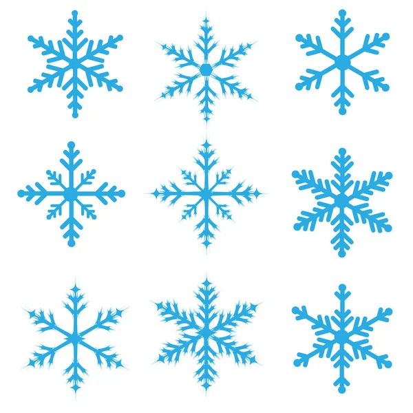 Illustration vectorielle des flocons de neige — Image vectorielle