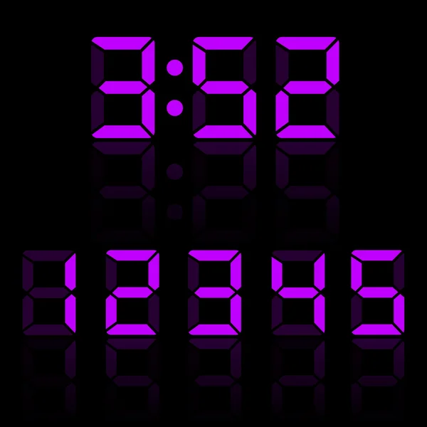 時計の数字の図 — ストックベクタ