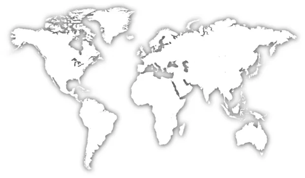 Иллюстрация карты мира — стоковый вектор