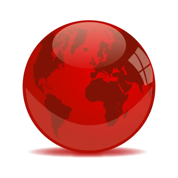 Земной шар из стекла — стоковый вектор