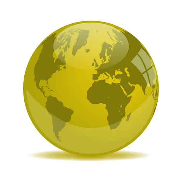Земной шар из стекла — стоковый вектор