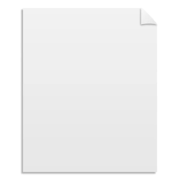 空白の紙の図 — ストックベクタ