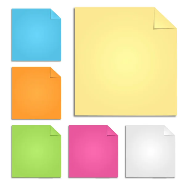 Notes colorées — Image vectorielle