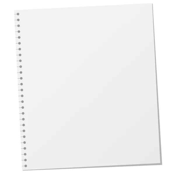 空白の紙の図 — ストックベクタ