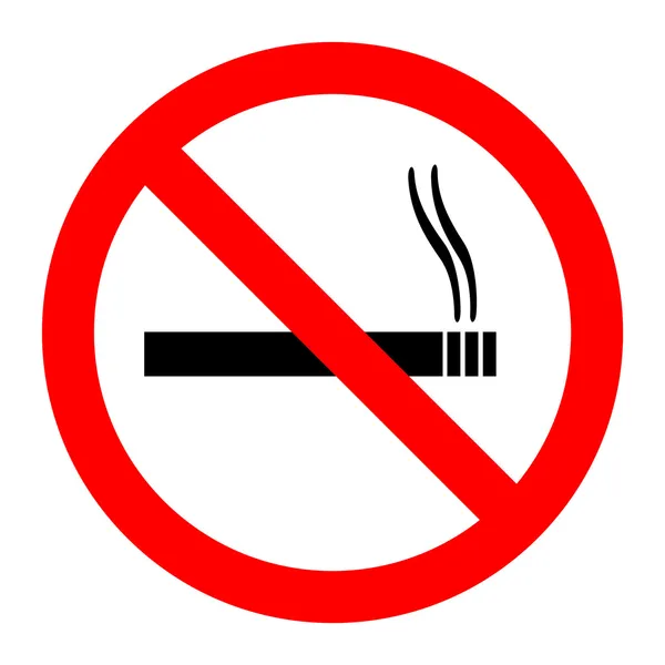 No Smoking Sign Illustration — Stock Vector