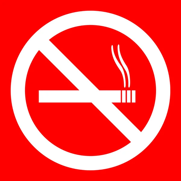 No Smoking Sign Illustration — Stock Vector