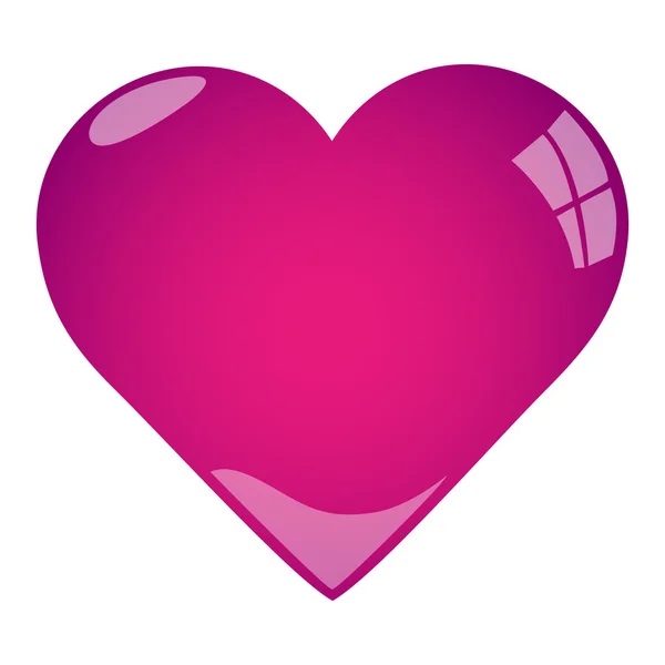 Illustrazione del cuore colorato — Vettoriale Stock
