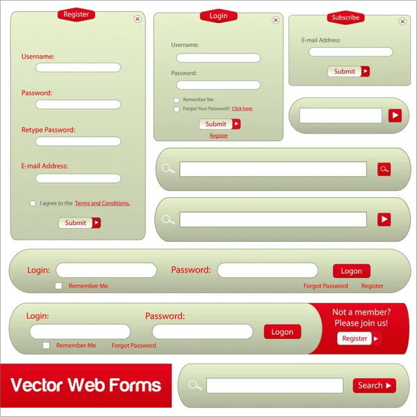 Web Design Template — Stock Vector
