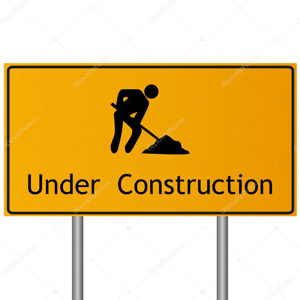 Under Construction Sign Illustration