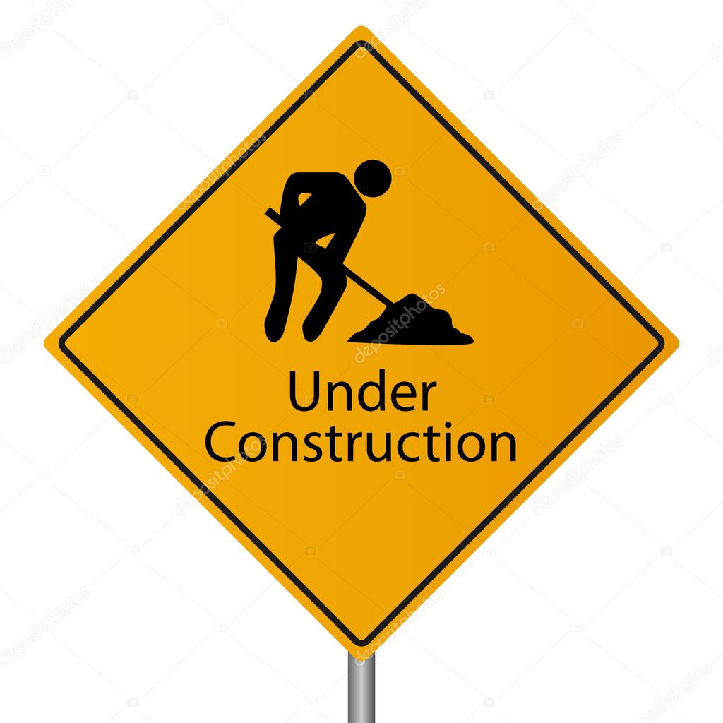 Under Construction Sign Illustration