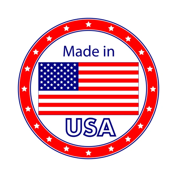 Made in USA Illustration — Stock Vector