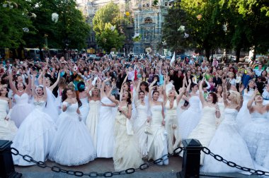 Annual event “ First Bride Parade” clipart