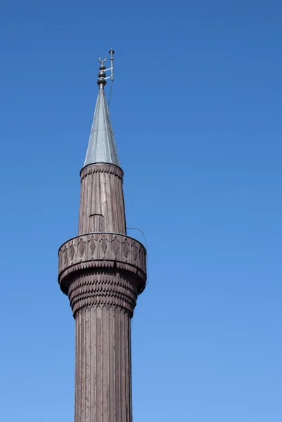 Dřevěné minaret s copyspace — Stock fotografie