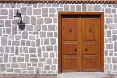 Traditional Door as Background clipart