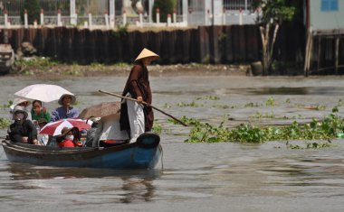 mekong vietnam üzerinde tekne gezisi