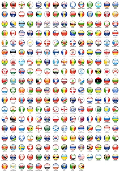 Round the flags — Stock Photo, Image