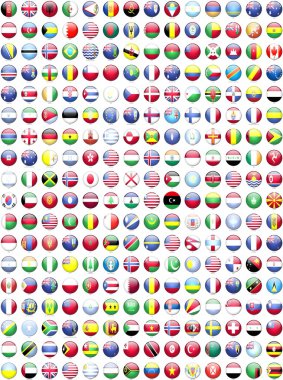 Flags of the world's countries clipart