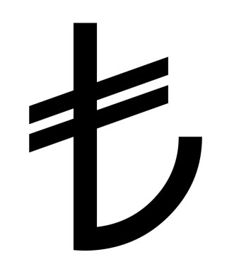 Turkish currency symbol clipart