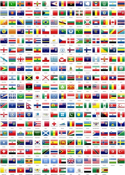 Прапори світу — стокове фото
