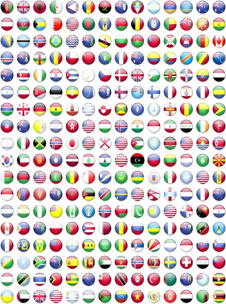 Vlajky zemí světa — Stock fotografie