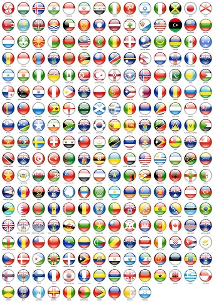 Wereldvlaggen — Stockfoto