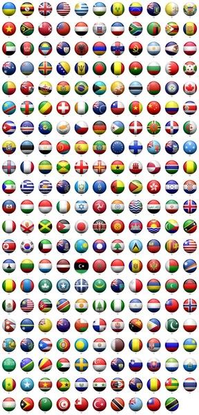 Světové vlajky — Stock fotografie