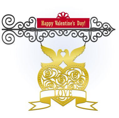 Valentine sign clipart