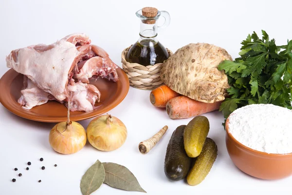 The ingredients for the soup — Stock Photo, Image