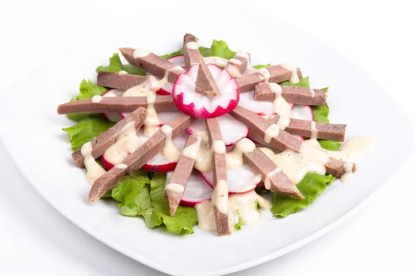 Salade fraîche avec langue de veau — Photo