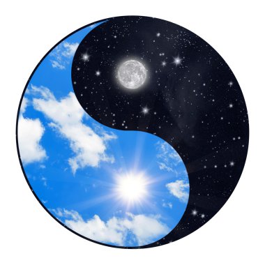 Yin yang symbol clipart