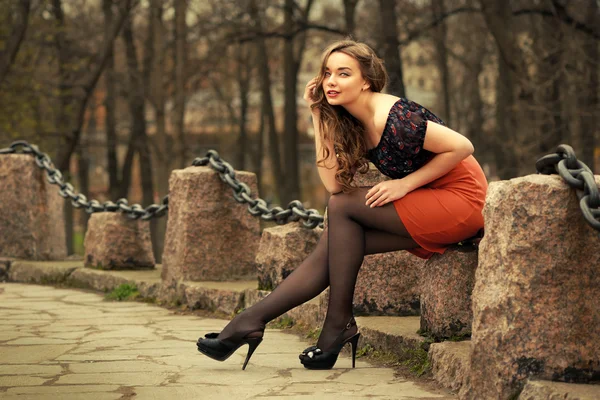 Portrait of russian woman — Stock Photo, Image
